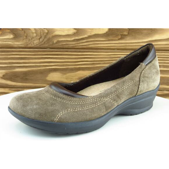 Softspots Size 6 M Brown Smoking‎ flats Shoes Leather Women - Picture 1 of 8